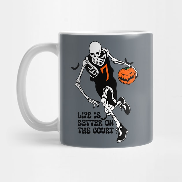 Basketball skeleton Halloween by funNkey